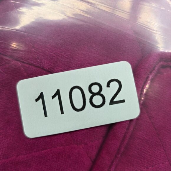 Womens Talbots Fuchsia Quilted Velvet Jacket Button Up Cotton Blend Size 16 - Picture 7 of 7